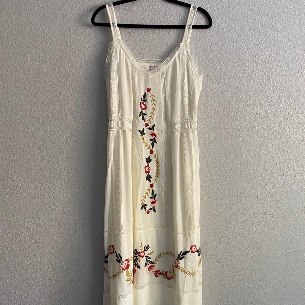 White Floral Dress
